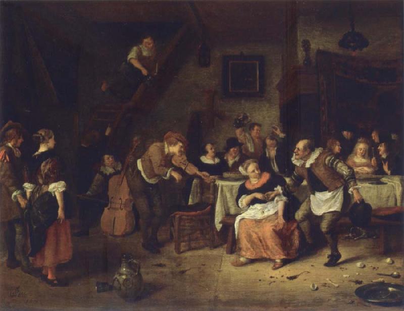 Jan Steen Peasant wedding France oil painting art